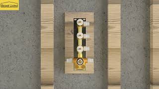 Boyel Living Luxury Thermostatic Ceiling Shower System with 6 Jets and Handshower Installation