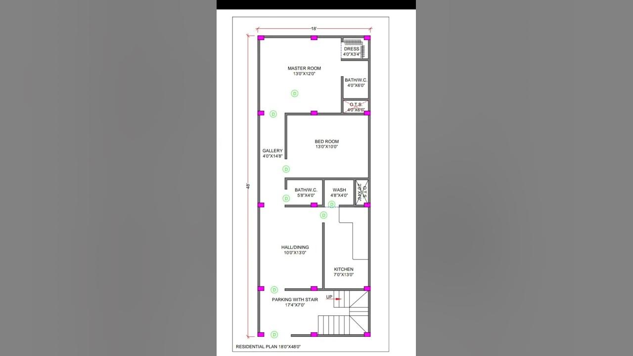 2d-house-plan-18x48-shortsvideo-youtube