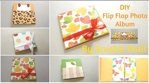 DIY Flip flap Mini Photo Album Tutorial | By Srushti Patil | Card Ideas