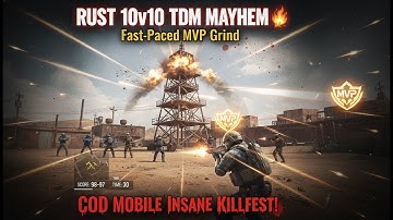 Rust 10v10 TDM Mayhem 💥 Fast-Paced MVP Grind | COD Mobile Insane Killfest!