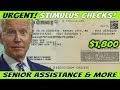 URGENT! Second Stimulus Check Update | Senior Assistance & $1,800 Stimulus | Nov 26th