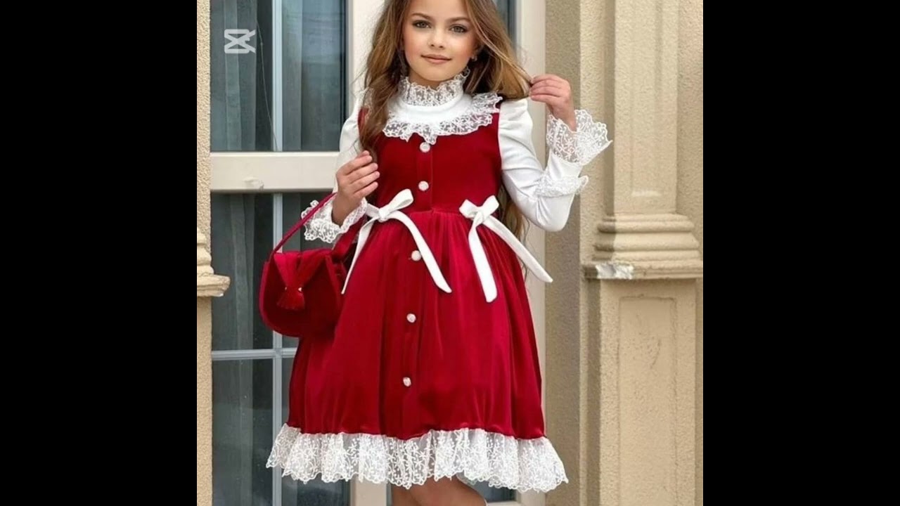 لباس العيد للبنات الصغار لفصل الشتاء❤️🤩🌧️🌿