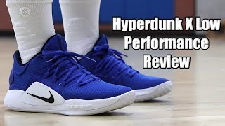 hyperdunk x low performance review