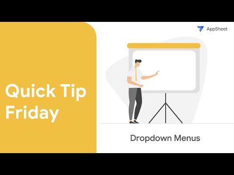 Quick Tip Friday - Three Ways to Make Dropdown Menus