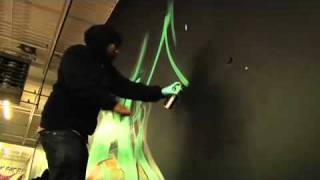 pose and ewok graffiti