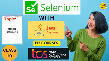 How to Handle Dropdown in Selenium | selenium tutorials tcs |79558 Course TCS | T12 selenium course