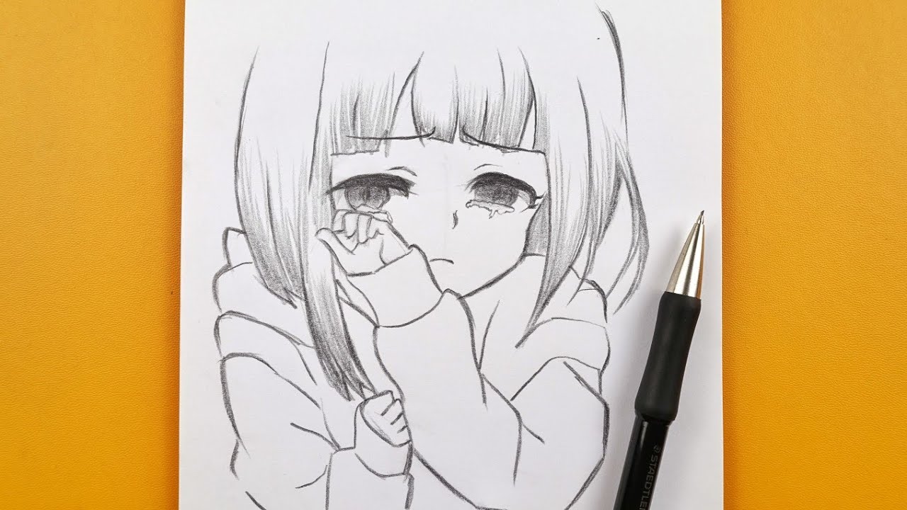 How to Draw a Manga Girl Sad