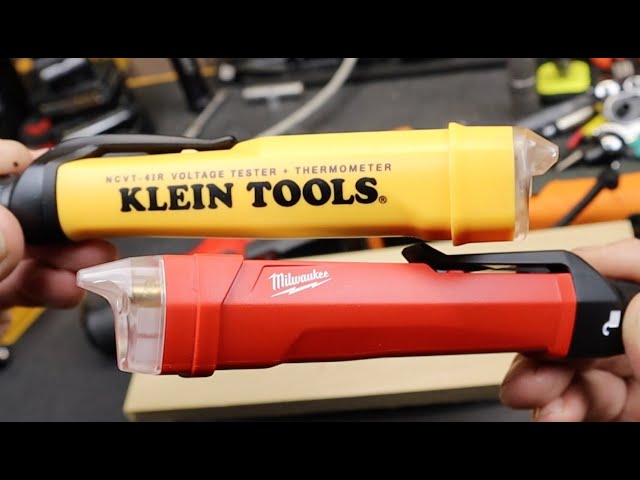 klein vs milwaukee flashlight Klein vs Milwaukee in Non-Contact Voltage Detection & Infrared Temperature.  Gotta give Klein the win