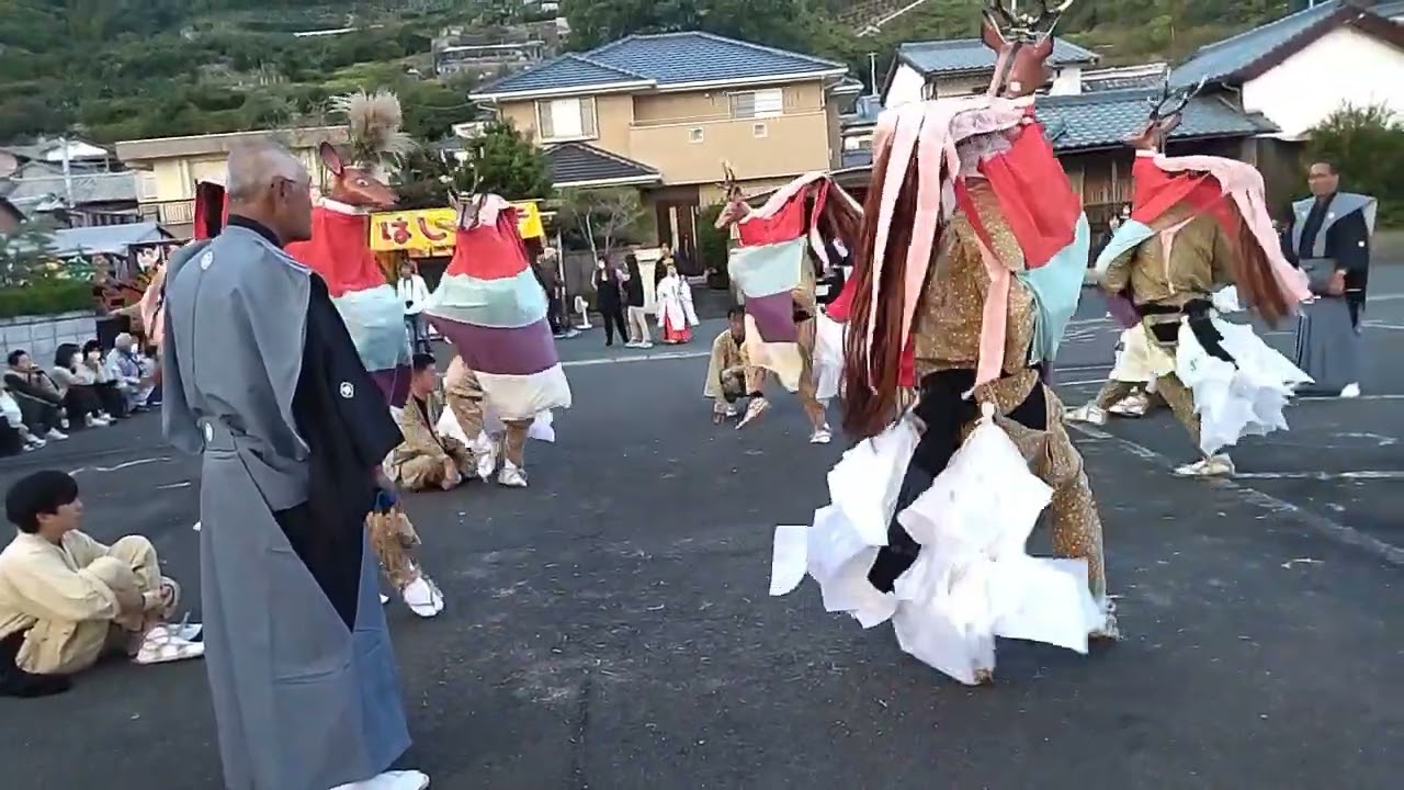 令和5年保内三島神社秋祭り　雨井御旅所入り
