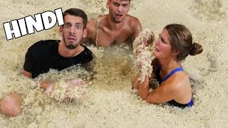 Last To Leave Ramen Noodle Pool Wins $20,000 | Hindi