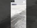 Part of Highway 12 at NC Outer Banks washed away