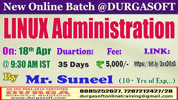LINUX Administration Online Training @ DURGASOFT