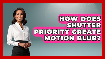 How Does Shutter Priority Create Motion Blur? - Image Review Studio