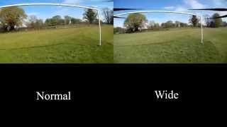 Mobius Action Cam lens comparison Wide Vs Standard