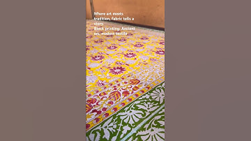 Hand-blocked beauty #handmade#blockprint#art#ancient#technique#textile#fabric#printing#modern#shorts