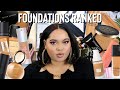 Ranking ALL The Foundations I Tried Last Year | 24 FOUNDATIONS!