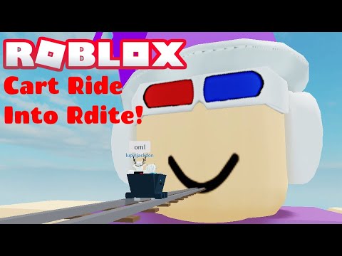 how to ride a cart in roblox