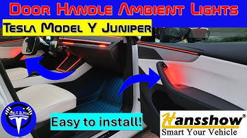 Kijk hoe ik de deurgrepen van mijn Tesla Model Y Juniper laat gloeien!