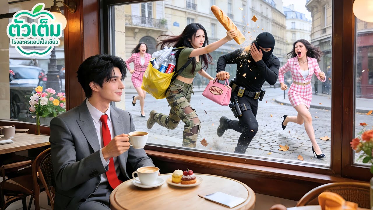 CEO ไม่เคยยิ้มมา25ปี จนเห็นขอทานสาวถือบาแก็ตไล่โจร เขาหัวเราะไม่หยุด