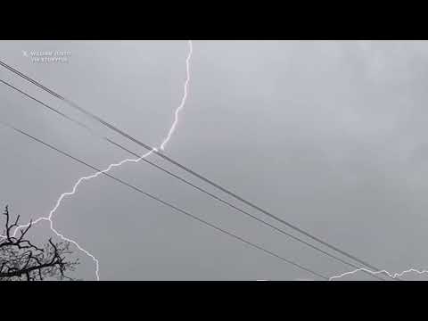 Weather Enthusiast Catches Plane Struck by Lightning