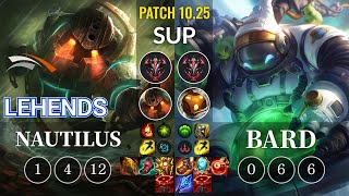 HLE Lehends Nautilus vs Bard Sup - KR Patch 10.25