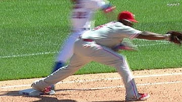 PHI@NYM: Out at first stands after challenge in 7th