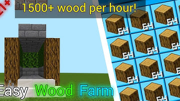 Minecraft easy wood farm, 1500+ wood per hour! , 1.21+ (command block)