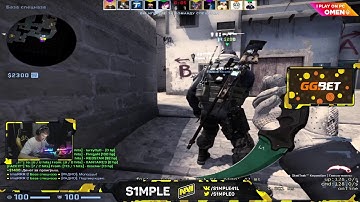 S1MPLE PLAYS FPL ON MIRAGE VS XANTARES