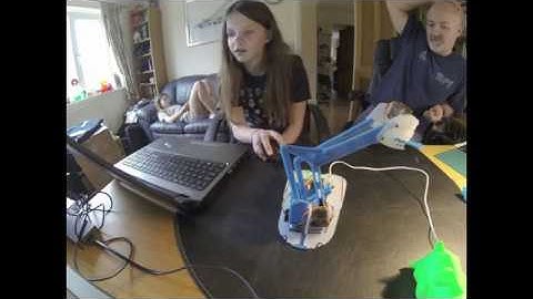 Timelapse of my daughter building her MeArm Pi.