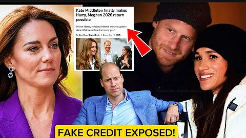 INTERNET Erupts as Media FALSELY Give Kate CREDIT for Harry & Meghan 2026 POSSIBLE return