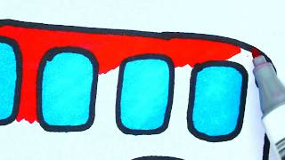 How To Draw School Bus Coloring Pages Kids Learn Drawing Art Colors For Children