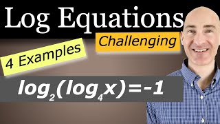 Solving Logarithmic Equations (More Challenging)