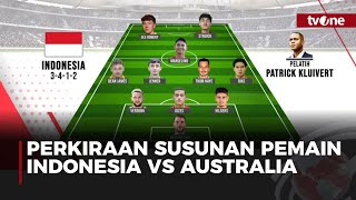 Prediksi Formasi dan Kedalaman Skuad Timnas Indonesia Vs Australia