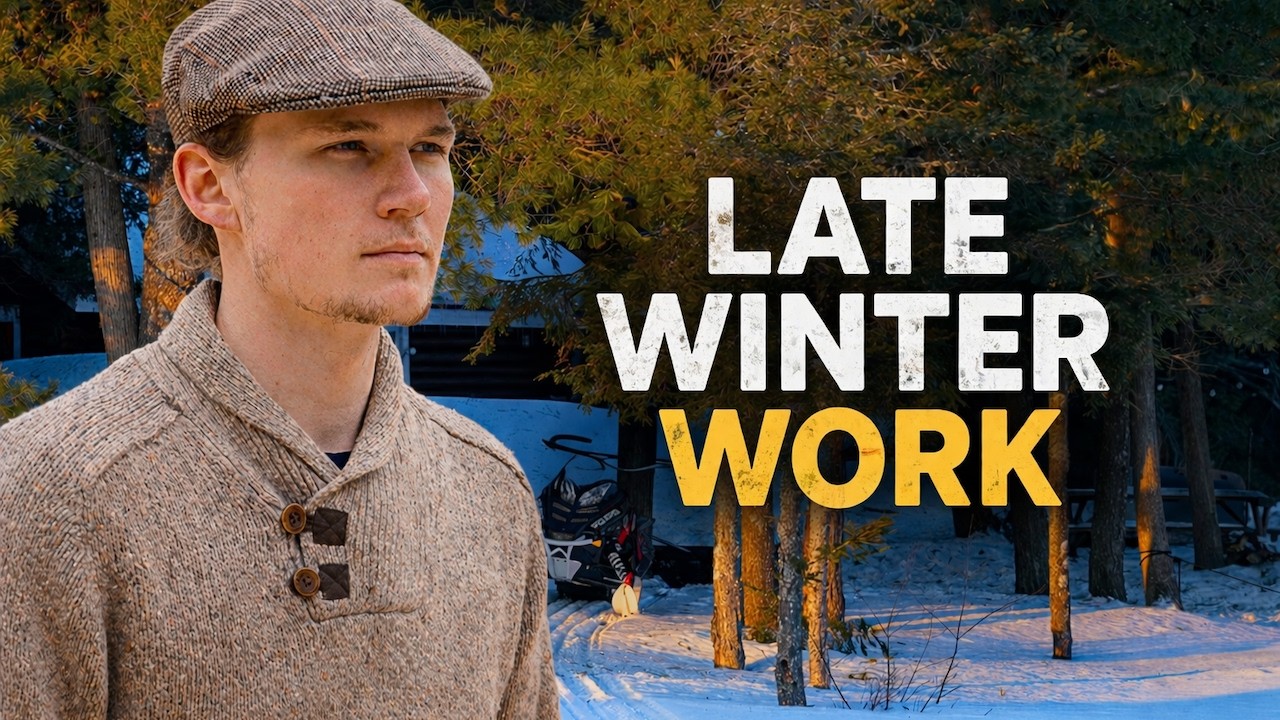Preparing the Cabin for Spring Melt-Off | Off-Grid Life in Winter - YouTube