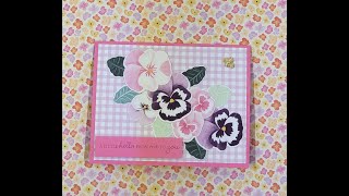 Pansy Patch Technique Series #3 #pansypatch #StampinUp #NoteVard #PansyPetals