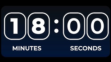 18 Minutes Timer | 1080 Seconds Alarm Sound