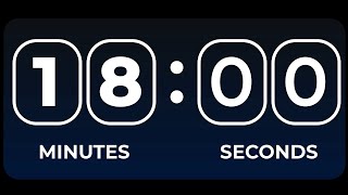 18 Minutes Timer | 1080 Seconds Alarm Sound
