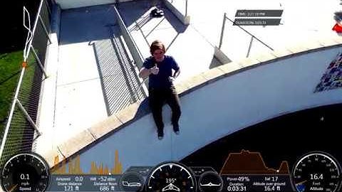 BeBop 2 Maiden Flight (with Telemetry Overlay)