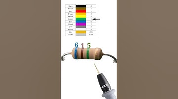 6100000 ohm resistor color code // 6.1 mega ohm resistor color color code // #shortvideo