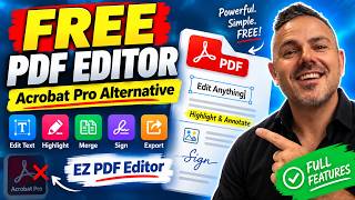 Free Acrobat Pro Alternative PDF Editor That Does It All ( EZ PDF Editor Part  Overview Part 1) screenshot 3