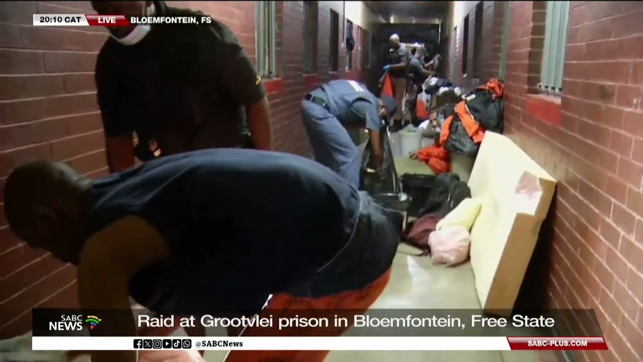 Grootvlei Prison Raid | Correctional officials confiscate drugs, cell phones & sharp objects