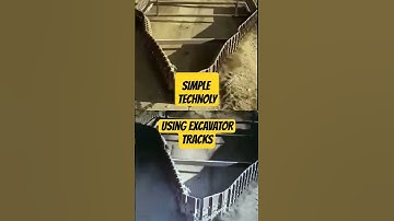 🏞️Simple but Smart! Excavator Tracks Used for Land Clearing! #works #efficientcleaning  #Tools