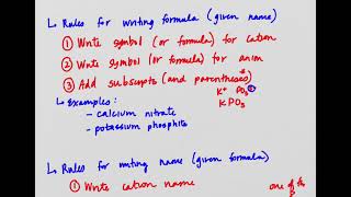 CHEMISTRY: 9.2 Pt. 2 (Naming & Writing Formulas for Ionic Compounds Containing Polyatomic Ions)