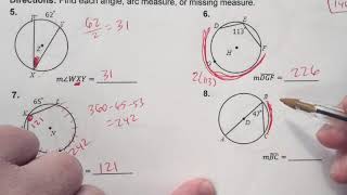Unit 10 Circles - Central and Inscribed