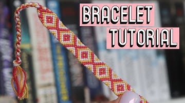 DIAMOND BRACELET TUTORIAL [CC] || Friendship Bracelets