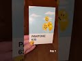 Painting 100 Pantone Cards Day 1#shorts