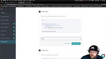 Variables in Python - Variable Scope - Challenges #2 and #3