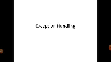 Module 3-Exception handling