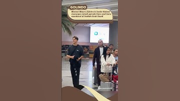 Momen Mauro Zijlstra dan Justin Hubner menyapa ramah fans aat tiba di Jeddah Arab Saudi  #timnas