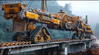 Incredible Modern technology  The most efficient bridge building machines in the world